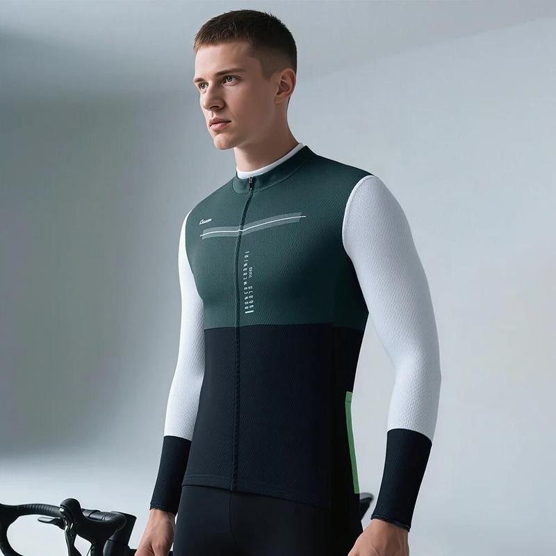 Jaqueta De Ciclismo Masculina De Manga Longa Raudax MTB, Jersey De